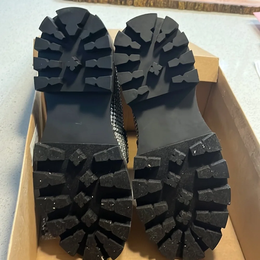 Steve Madden Rhinestone Loafers - Picture 5 of 6